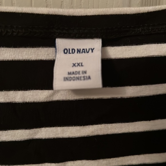 Old Navy XXL Black/White Striped Knit Dress - Picture 2 of 3